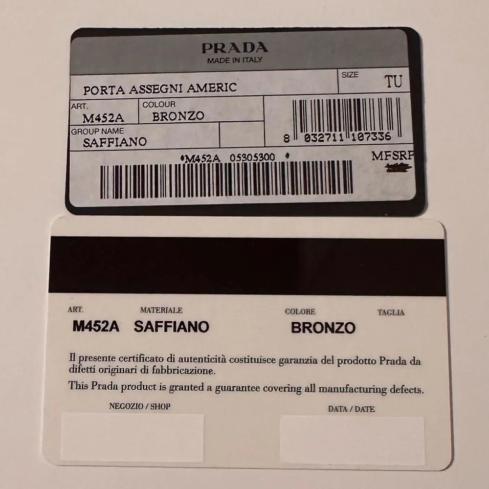 SOLD!💎Prada Saffiano Bronze Wallet-EUC - Picture 3 of 15